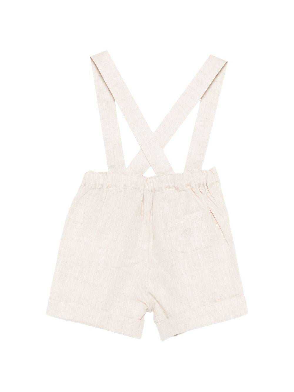 Salopette per neonato Tartine & Chocolat beigecon design incrociato - Rubino Kids