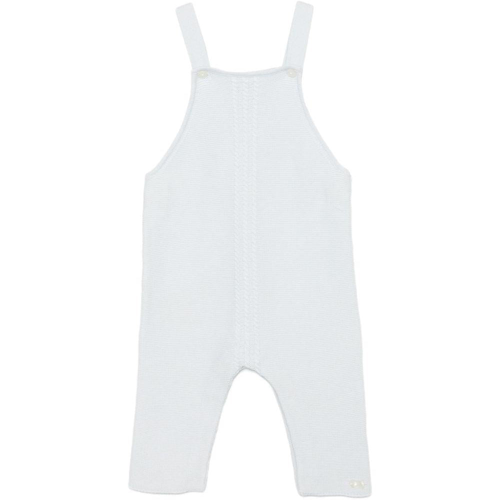 Salopette per neonato Tartine Et Chocolat azzurra con scollo quadrato - Rubino Kids