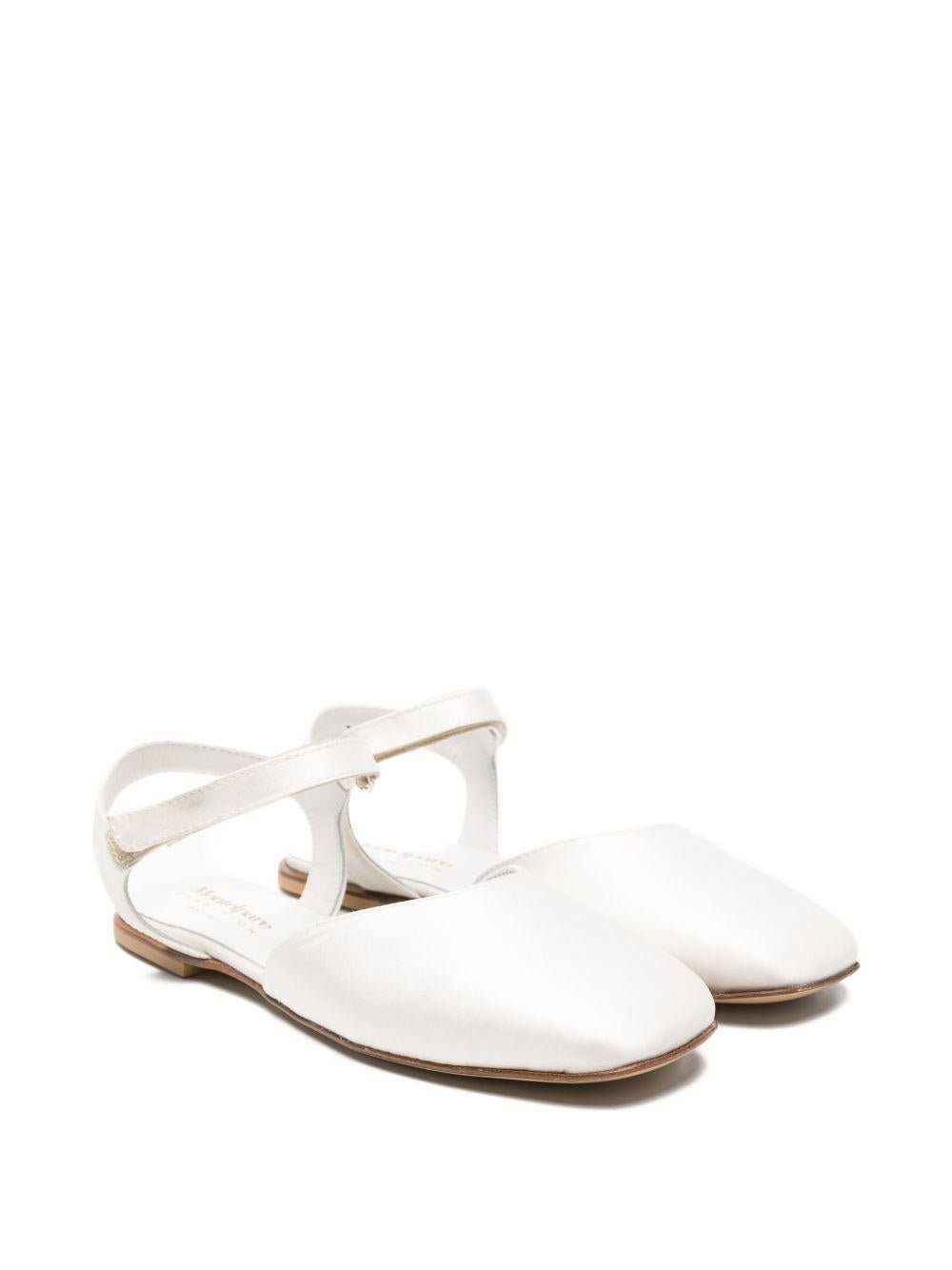 Sandali per bambina Andrea Montelpare bianchi con cinturino alla caviglia - Rubino Kids