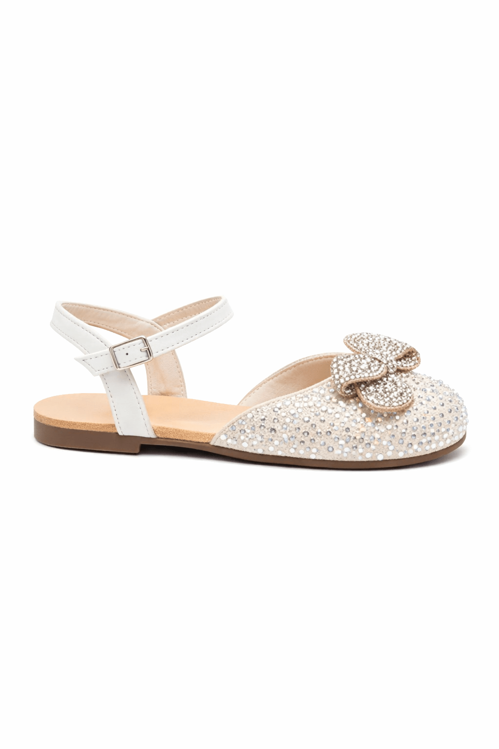 Sandali per bambina BabyWalker beige con dettaglio fiocco - Rubino Kids