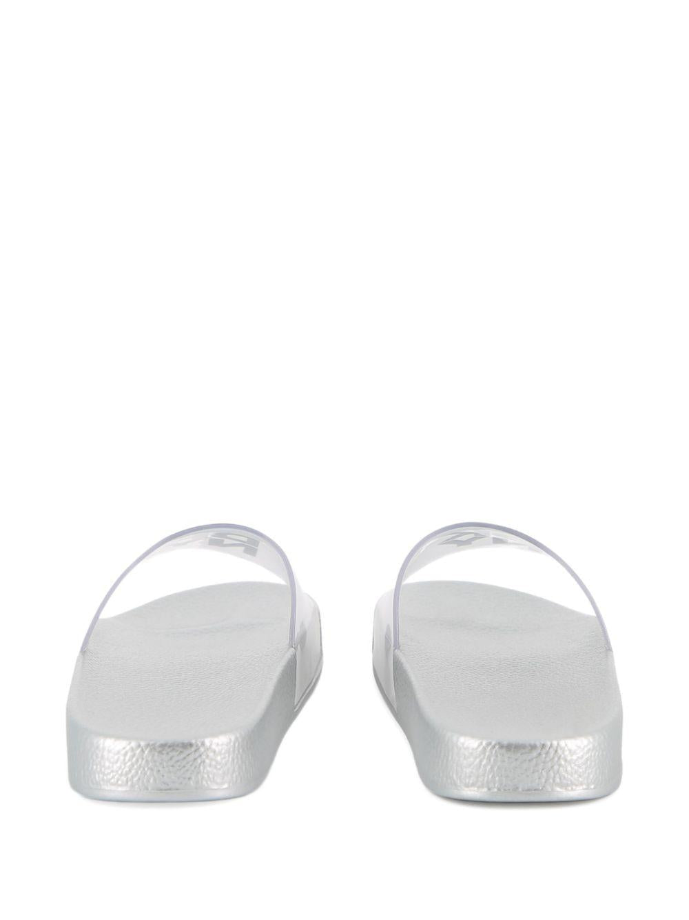 Sandali per bambina DKNY Kids argentate con punta aperta - Rubino Kids