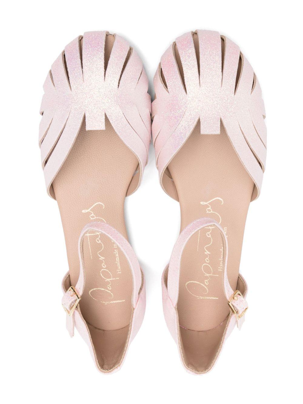 Sandali per bambina Eli1957 Merceditas rosa con dettaglio con glitter - Rubino Kids