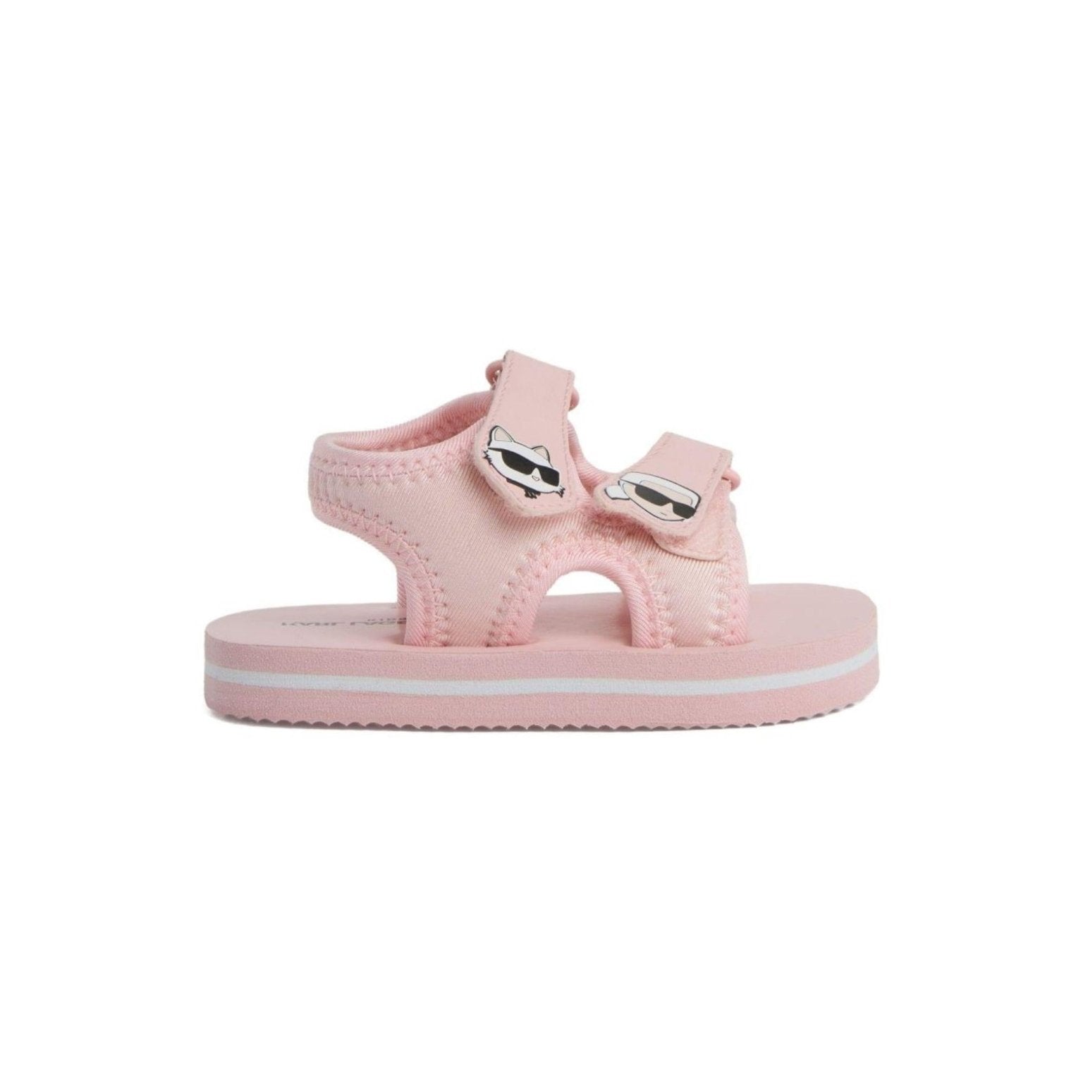 Sandali per bambina Karl Lagerfeld Kids rosa con applicazione - ikon - Rubino Kids