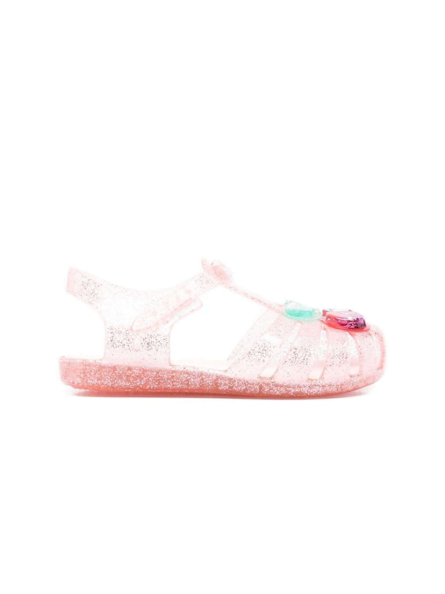 Sandali per bambina Konges Slojd rosa con applicazione ciliegia - Rubino Kids