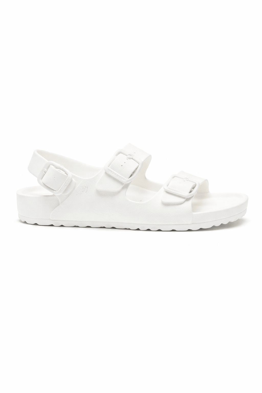 Sandali per bambini Birkenstock Kids Milano Essentials bianco con fibbia - Rubino Kids