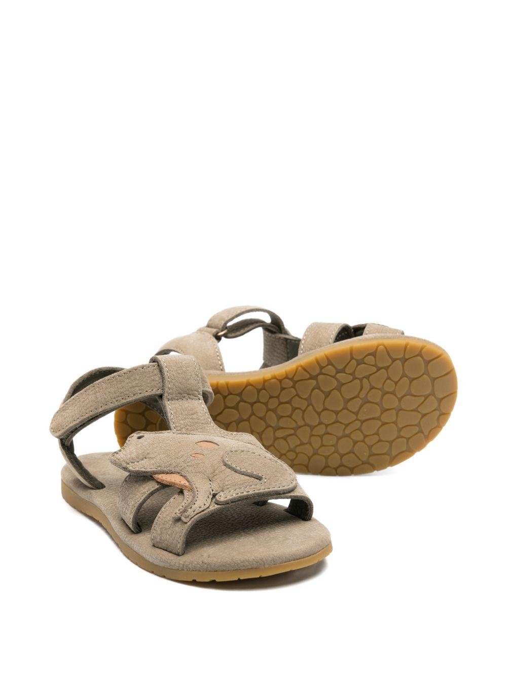 Sandali per bambino Donsje verde con applicazione rana - Rubino Kids