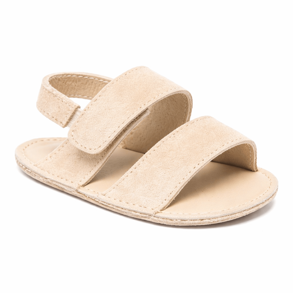 Sandali per neonato BabyWalker beige a punta aperta - Rubino Kids