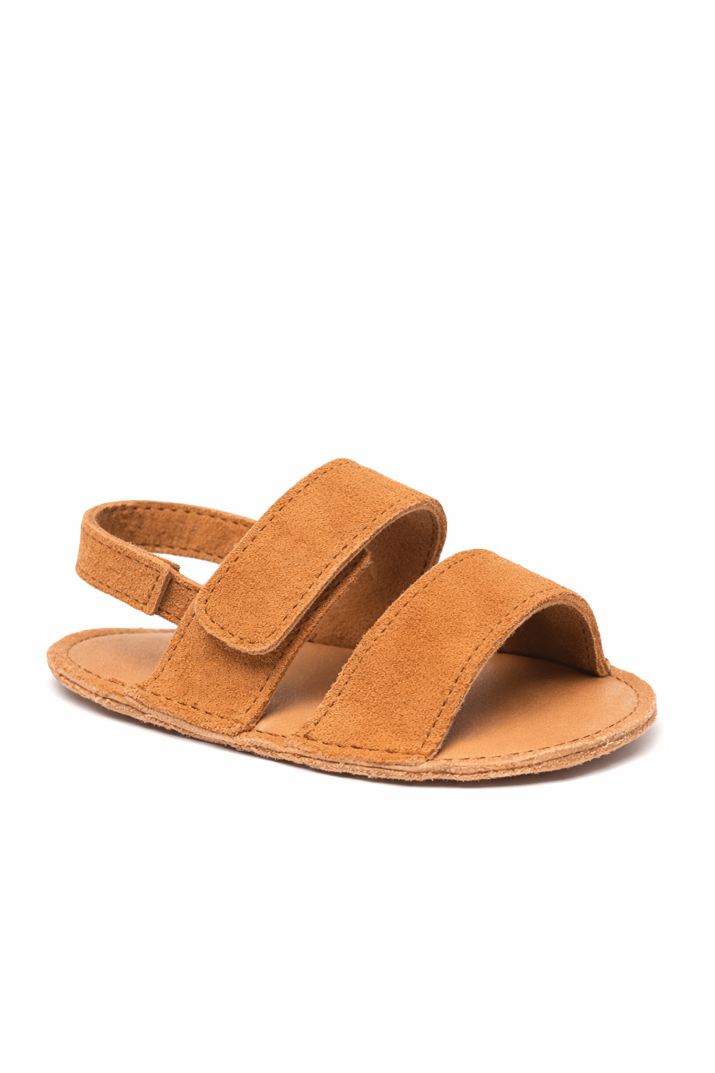 Sandali per neonato BabyWalker color cammello a punta aperta - Rubino Kids