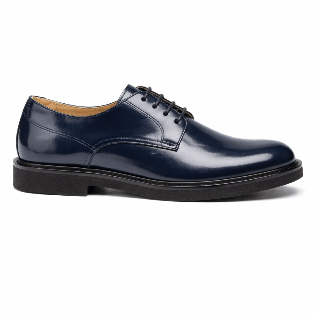 Scarpe elegantii per bambino Andrea Montelpare blu con chiusura con lacci - Rubino Kids