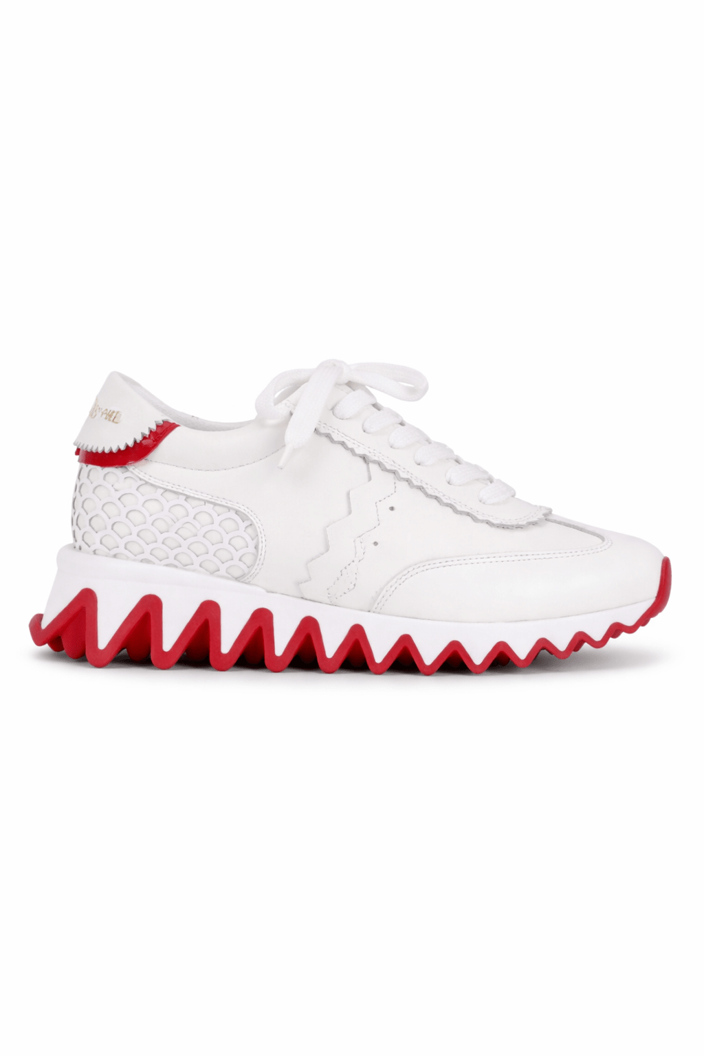Scarpe per bambino Christian Loubutin Kids bianca con soletta rossa - Rubino Kids
