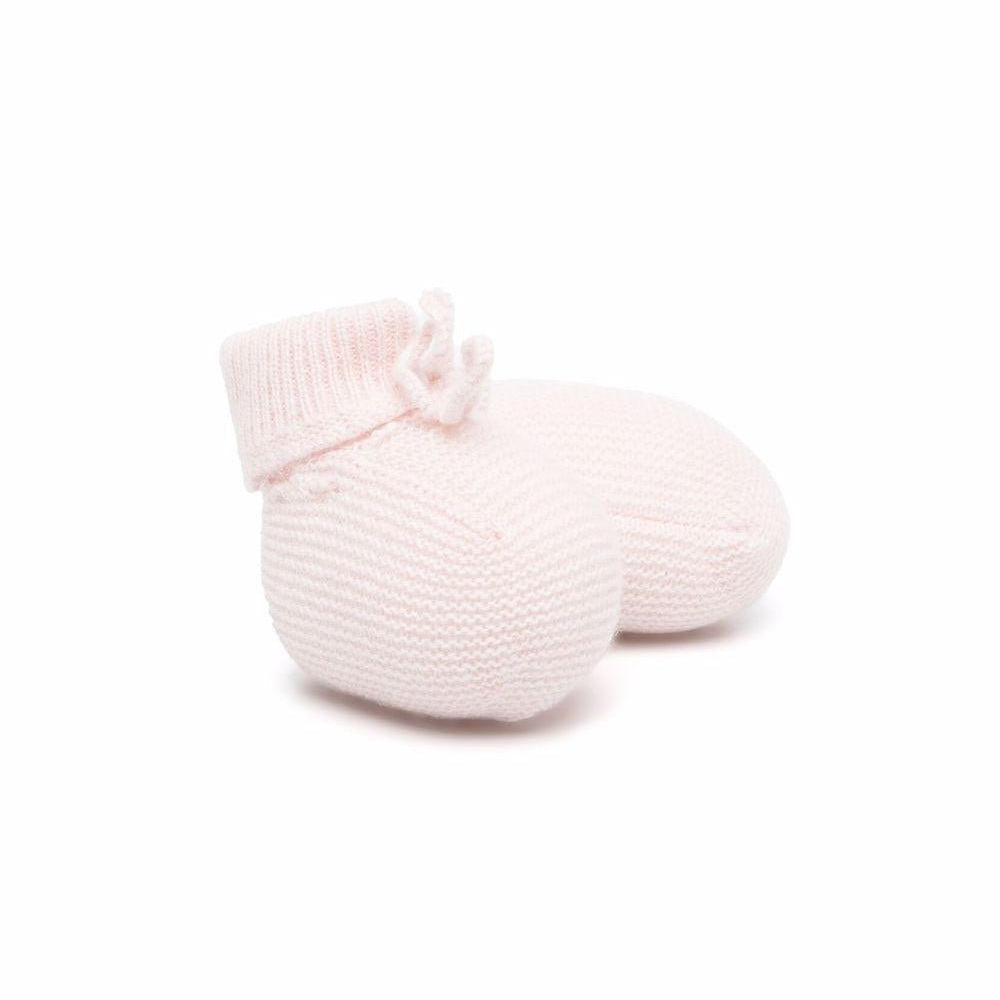 Scarpe primi passi per neonata Bonpoint rosa con fiocco - Rubino Kids