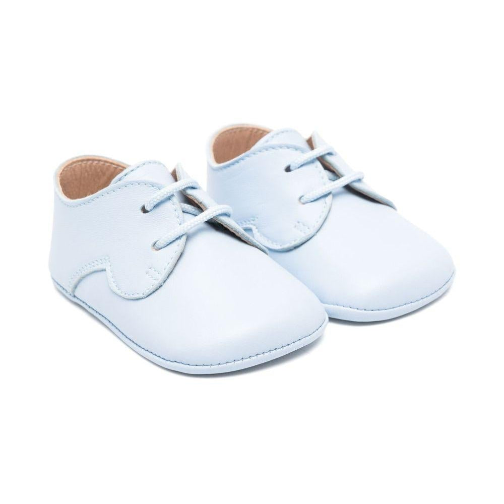 Scarpe primi passi per neonata Eli1957 azzurro con soletta in pelle con logo - Rubino Kids