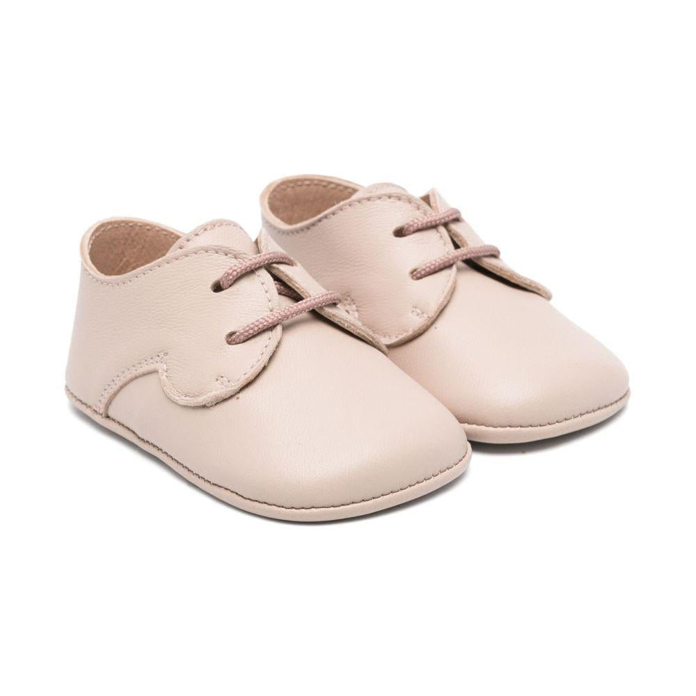 Scarpe primi passi per neonata Eli1957 beige con soletta in pelle con logo - Rubino Kids