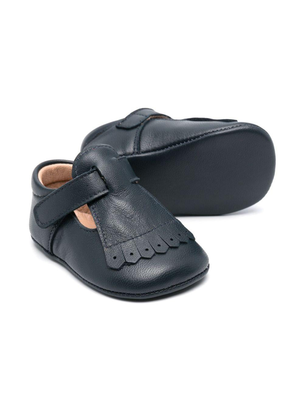 Scarpe primi passi per neonata Eli1957 blu con soletta in pelle con logo - Rubino Kids