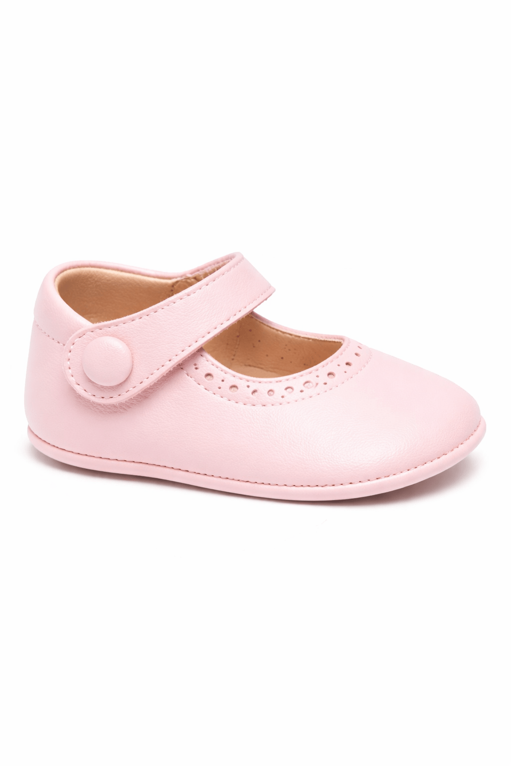 Scarpe primi passi per neonata Eli1957 rosa con soletta in pelle con logo - Rubino Kids