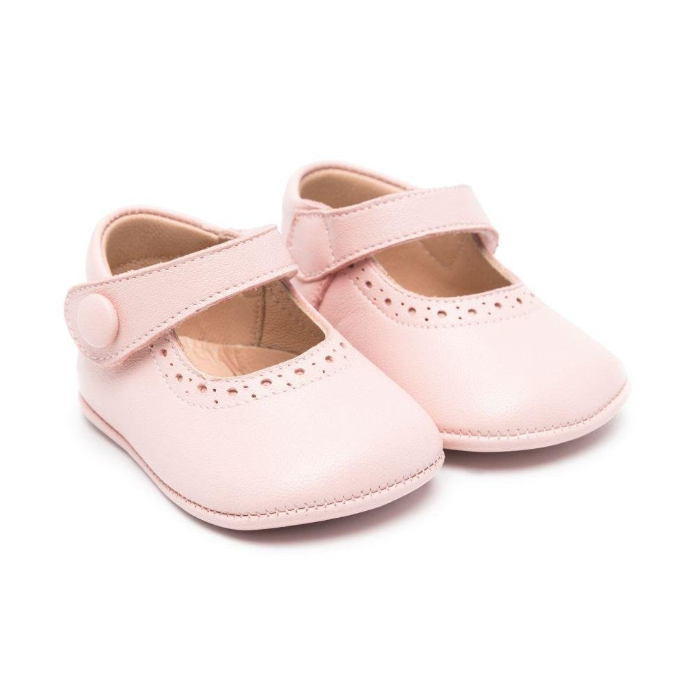 Scarpe primi passi per neonata Eli1957 rosa con soletta in pelle con logo - Rubino Kids