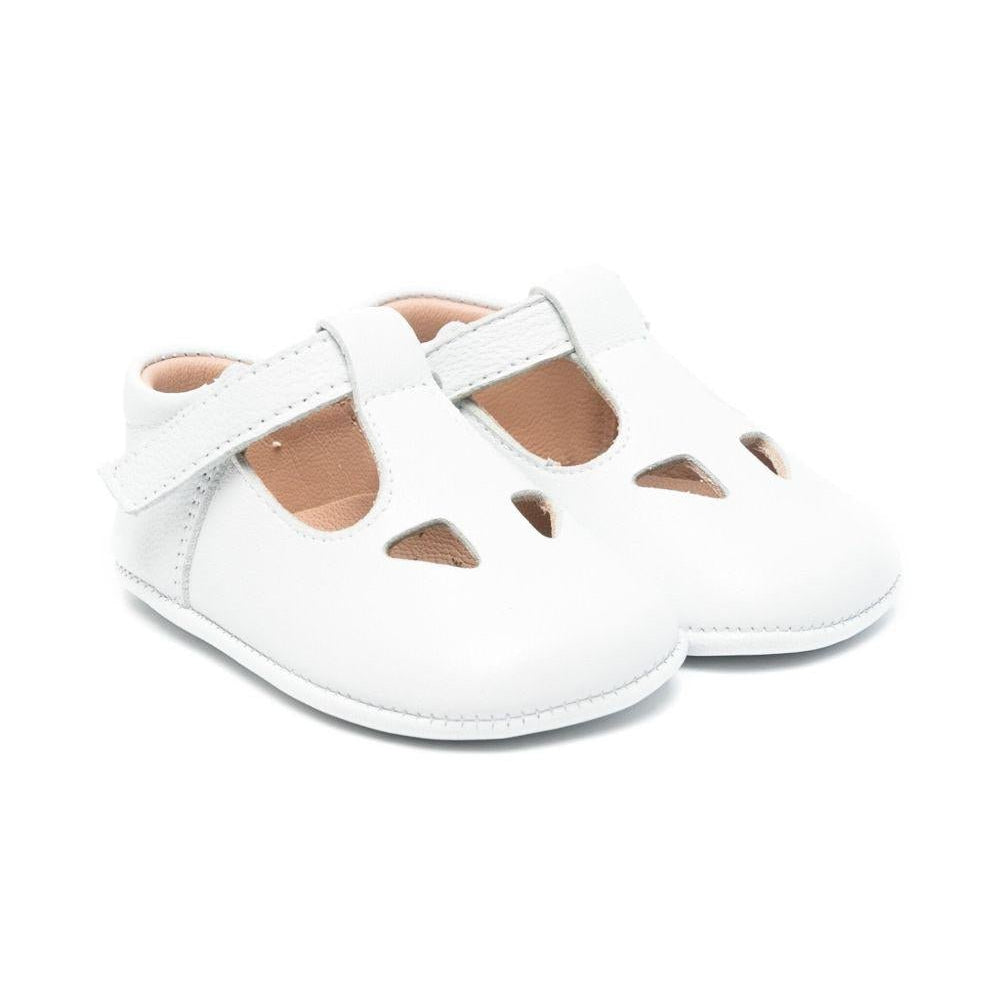 Scarpe primi passi per neonati Eli1957 bianche traforate - Rubino Kids