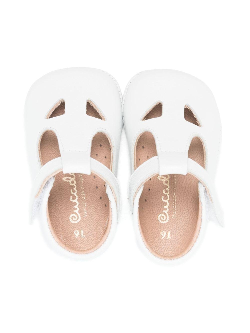 Scarpe primi passi per neonati Eli1957 bianche traforate - Rubino Kids