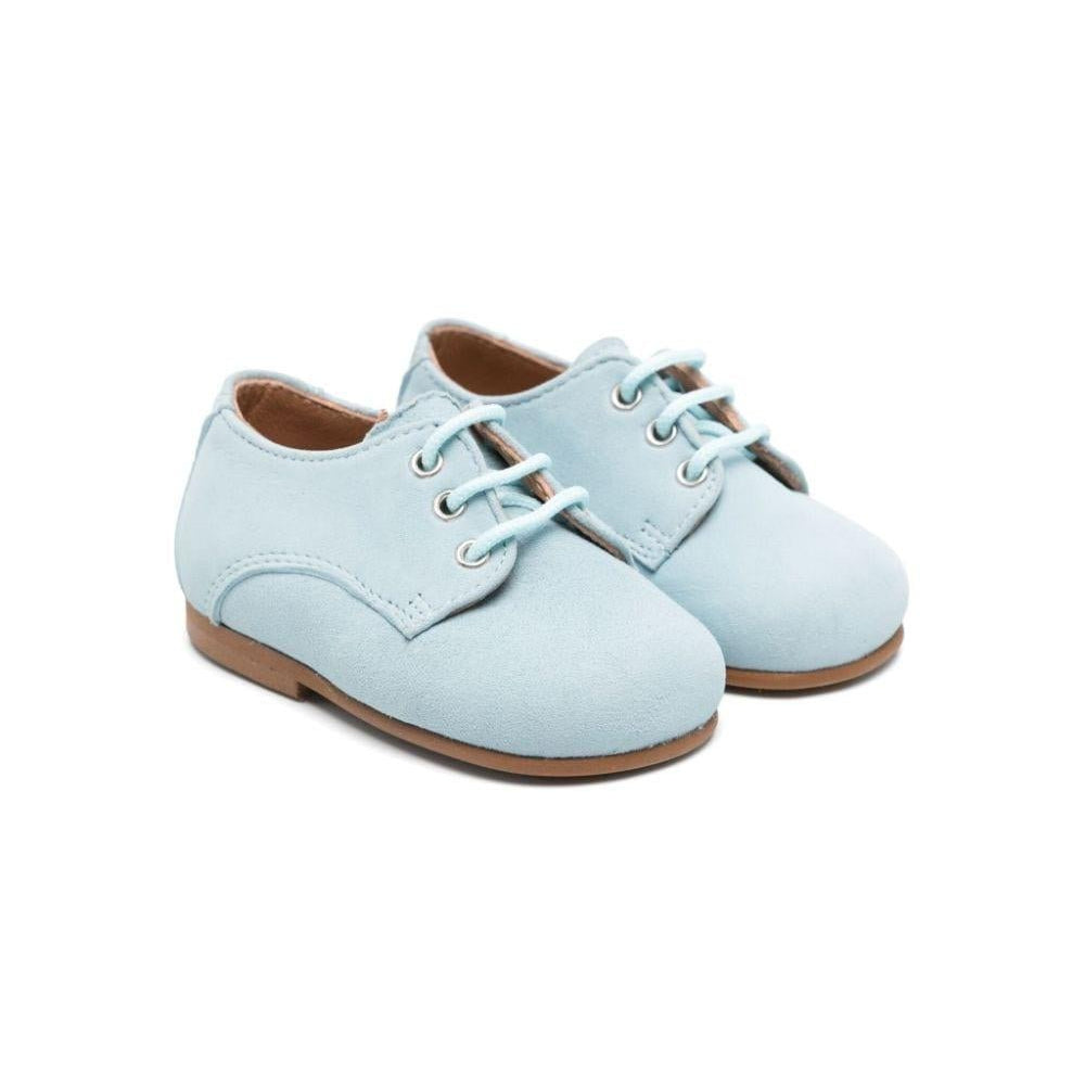 Scarpe primi passi per neonato Eli1957 azzurro con lacci - Rubino Kids