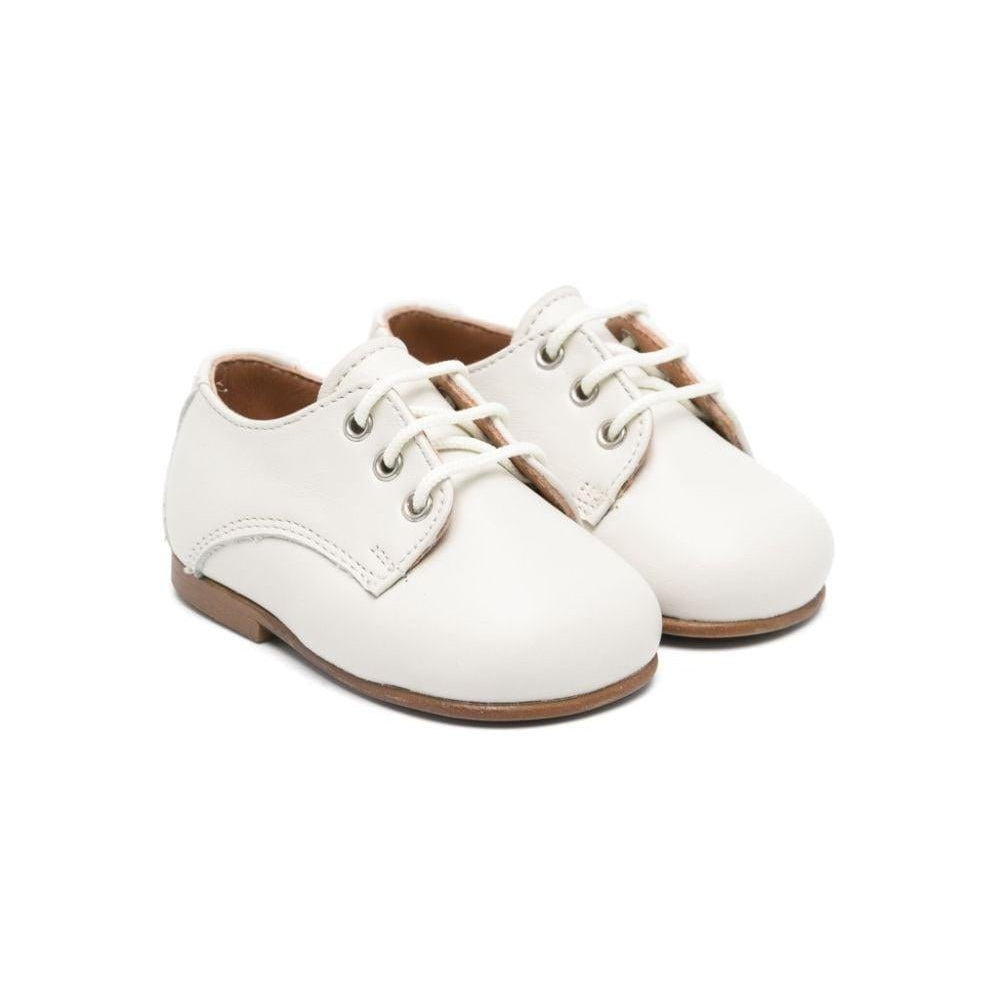 Scarpe primi passi per neonato Eli1957 beige con lacci - Rubino Kids