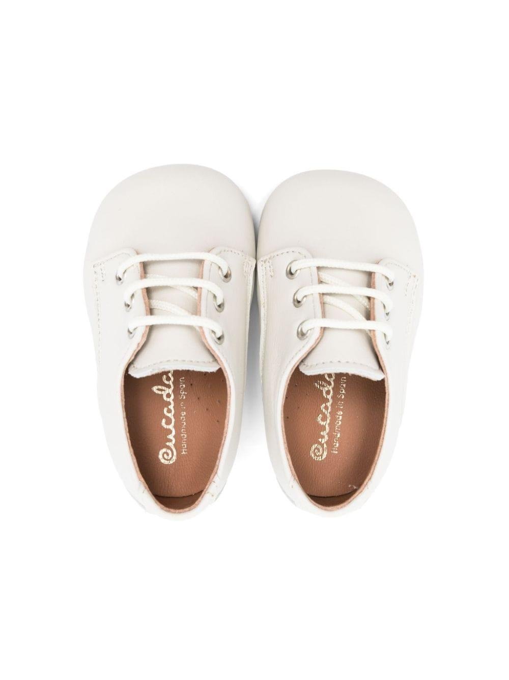 Scarpe primi passi per neonato Eli1957 beige con lacci - Rubino Kids