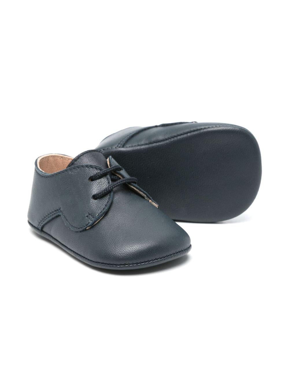 Scarpe primi passi per neonatoEli1957 blu con soletta in pelle con logo - Rubino Kids