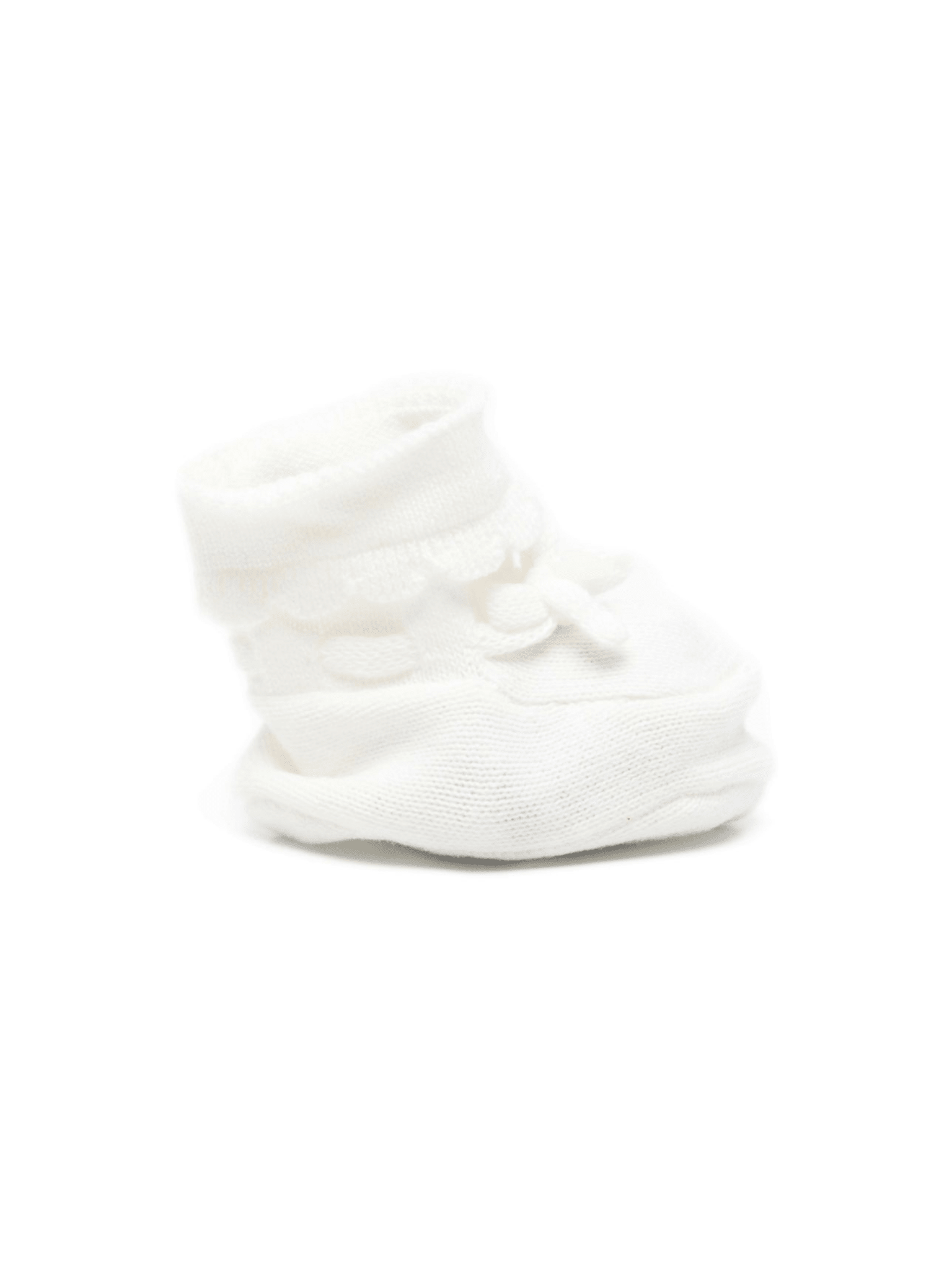 Scarpine da culla per neonata Tartine & Chocolat bianchi con fiocco - Rubino Kids