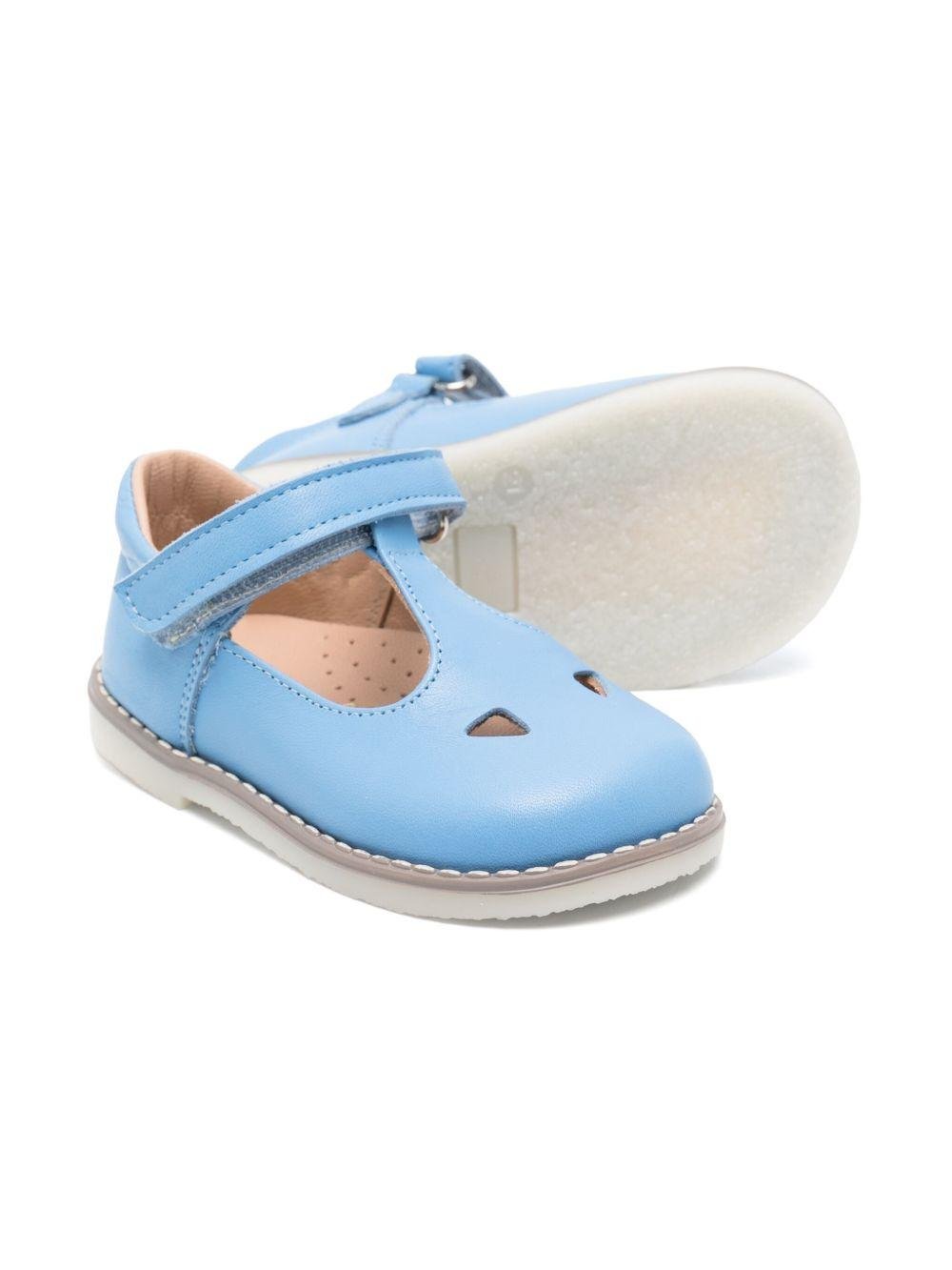 Scarpine per bambino Eli1957 azzurro con chiusura laterale a strappo - Rubino Kids