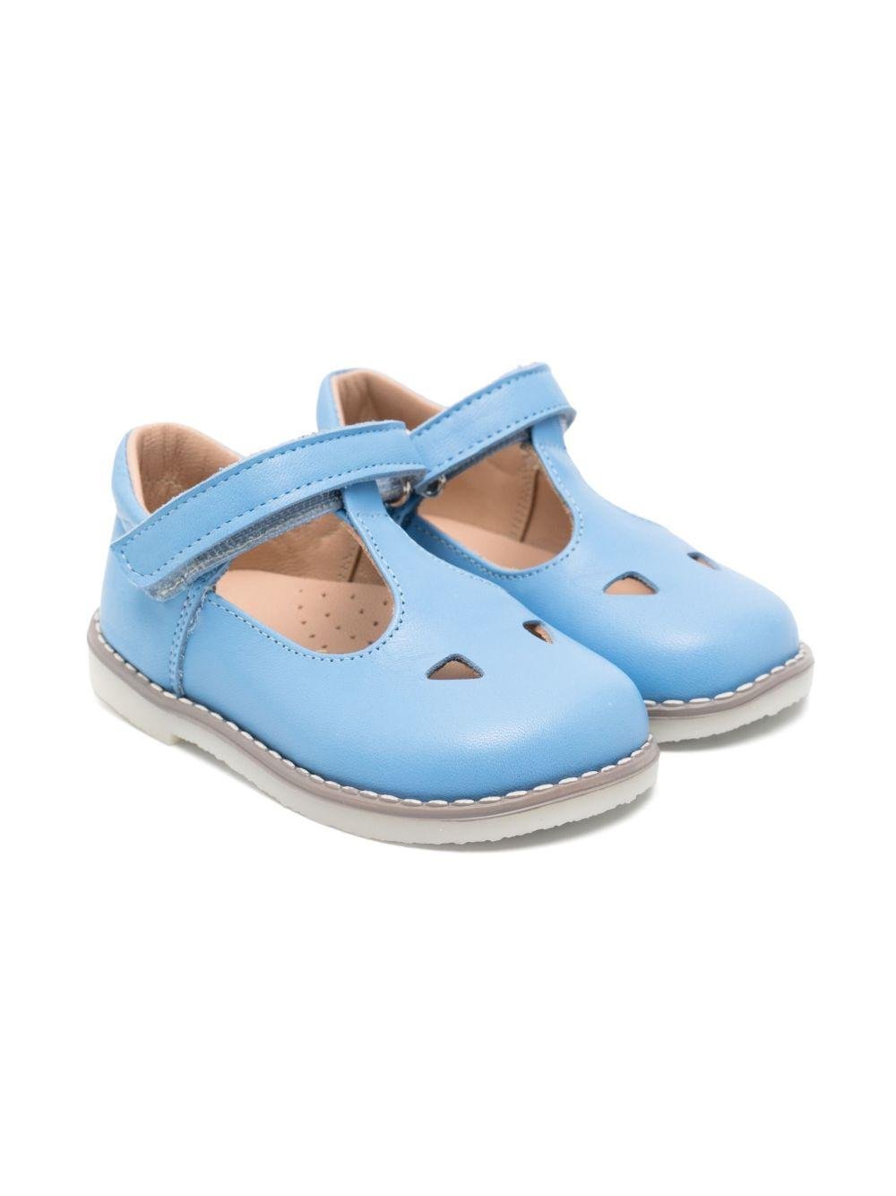 Scarpine per bambino Eli1957 azzurro con chiusura laterale a strappo - Rubino Kids