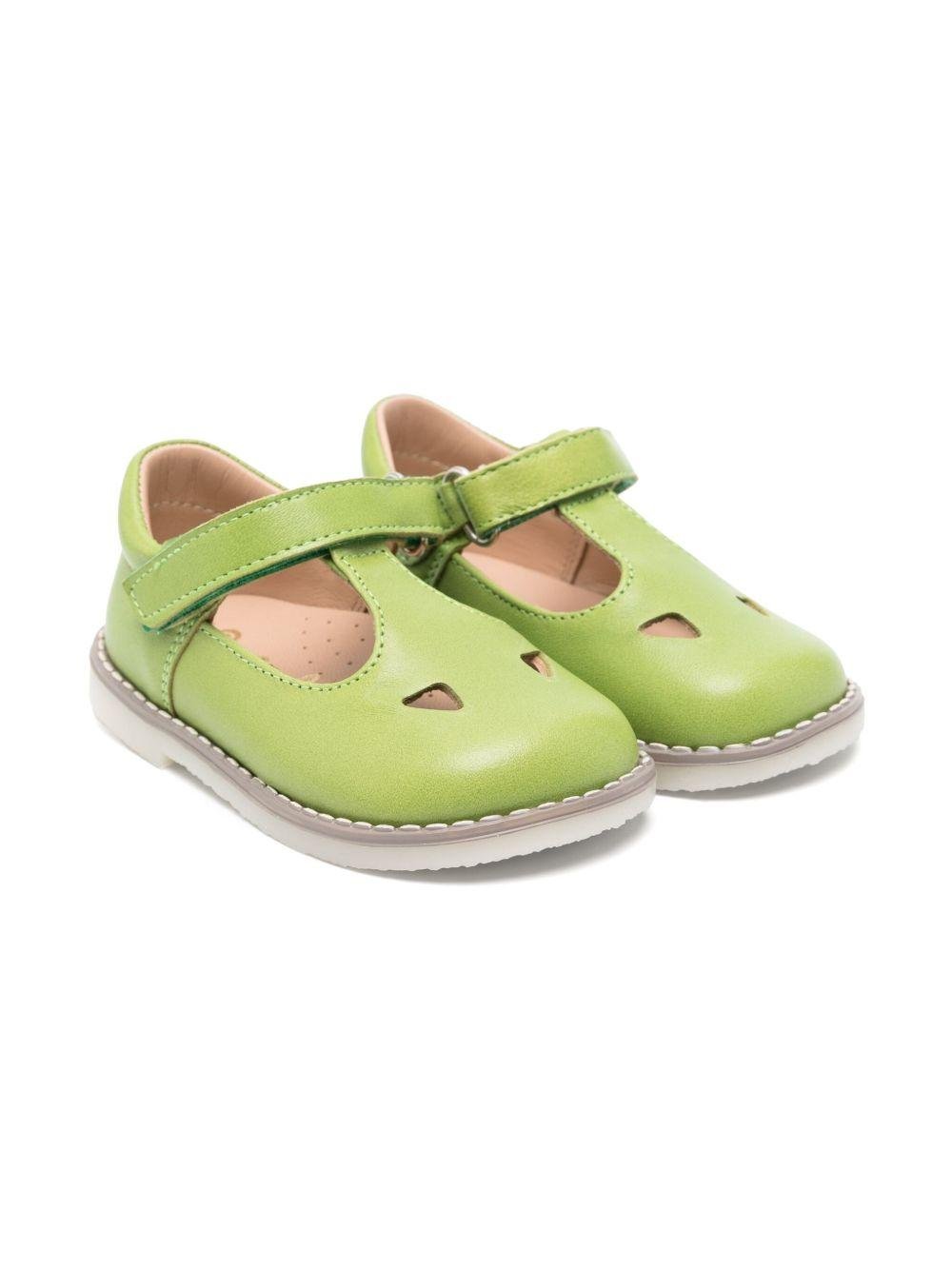 Scarpine per bambino Eli1957 verde con chiusura laterale a strappo - Rubino Kids