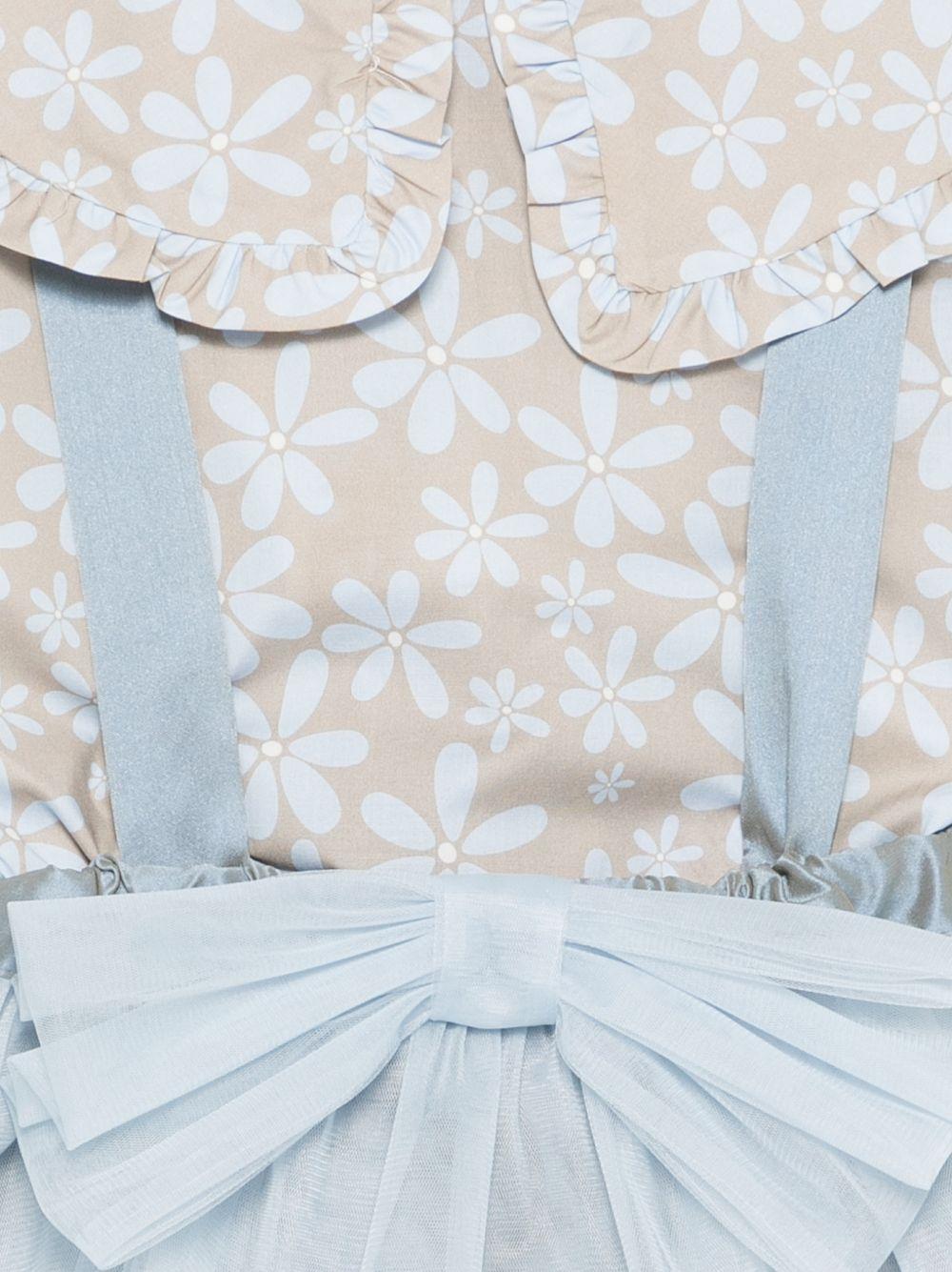 Set body e shorts per neonata A'lapage multicolore con dettaglio fiocco sul davanti - Rubino Kids