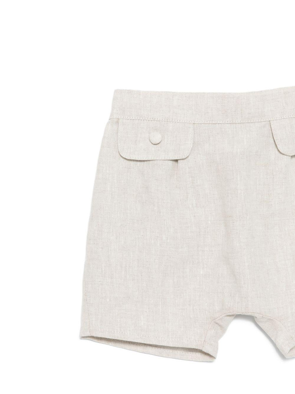 Set camicia e shorts per neonato Jesurum Baby multicolore con colletto alla Peter Pan - Rubino Kids