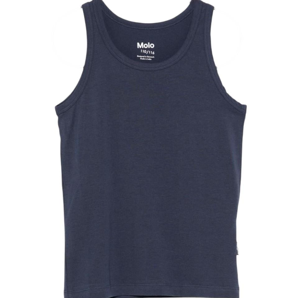 Set due canotte per bambino Molo blu con design dinosauro - Rubino Kids