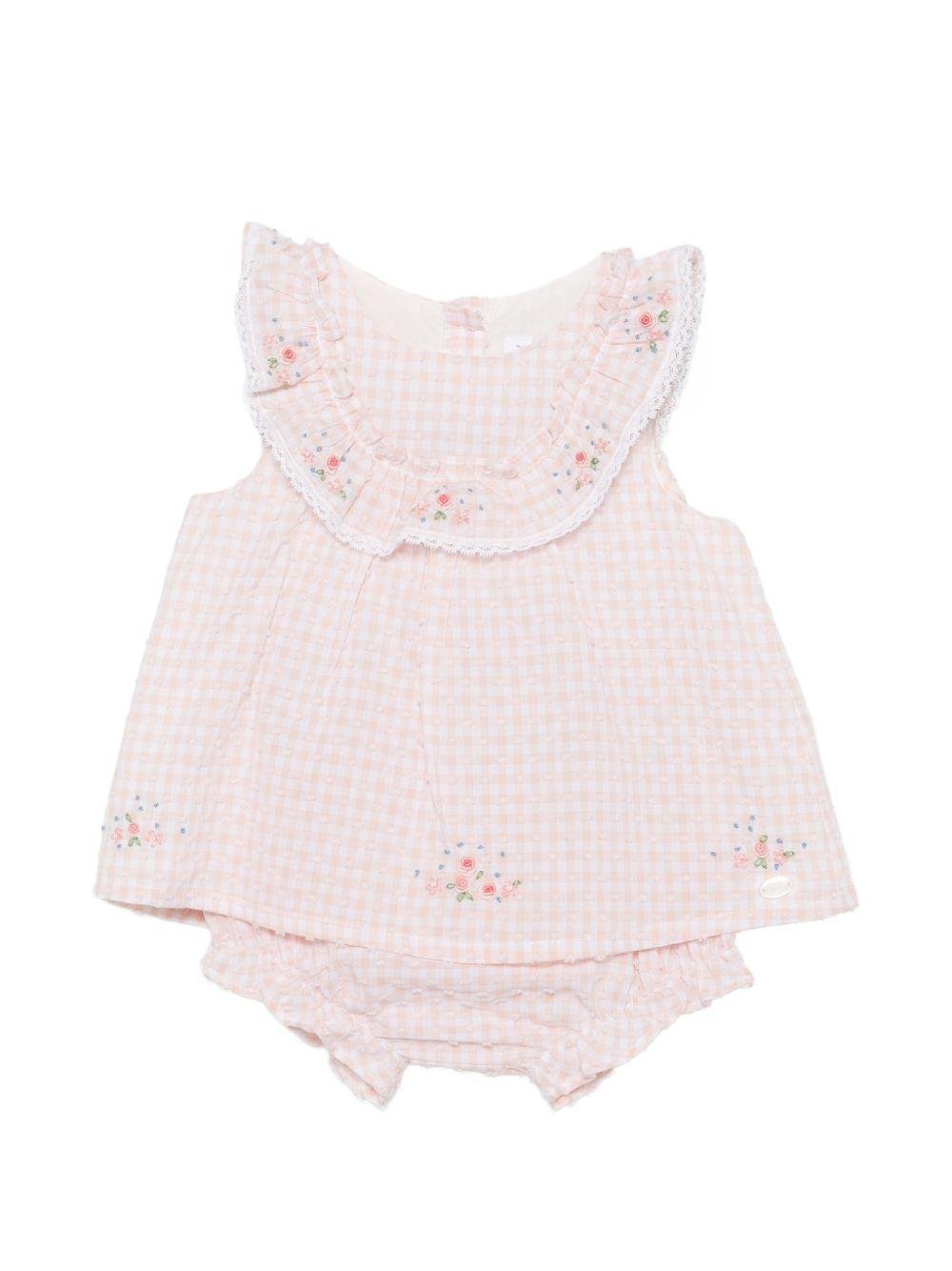 Set due pezi per neonata Tartine & Chocolat rosa chiaro con dettaglio a fiori - Rubino Kids