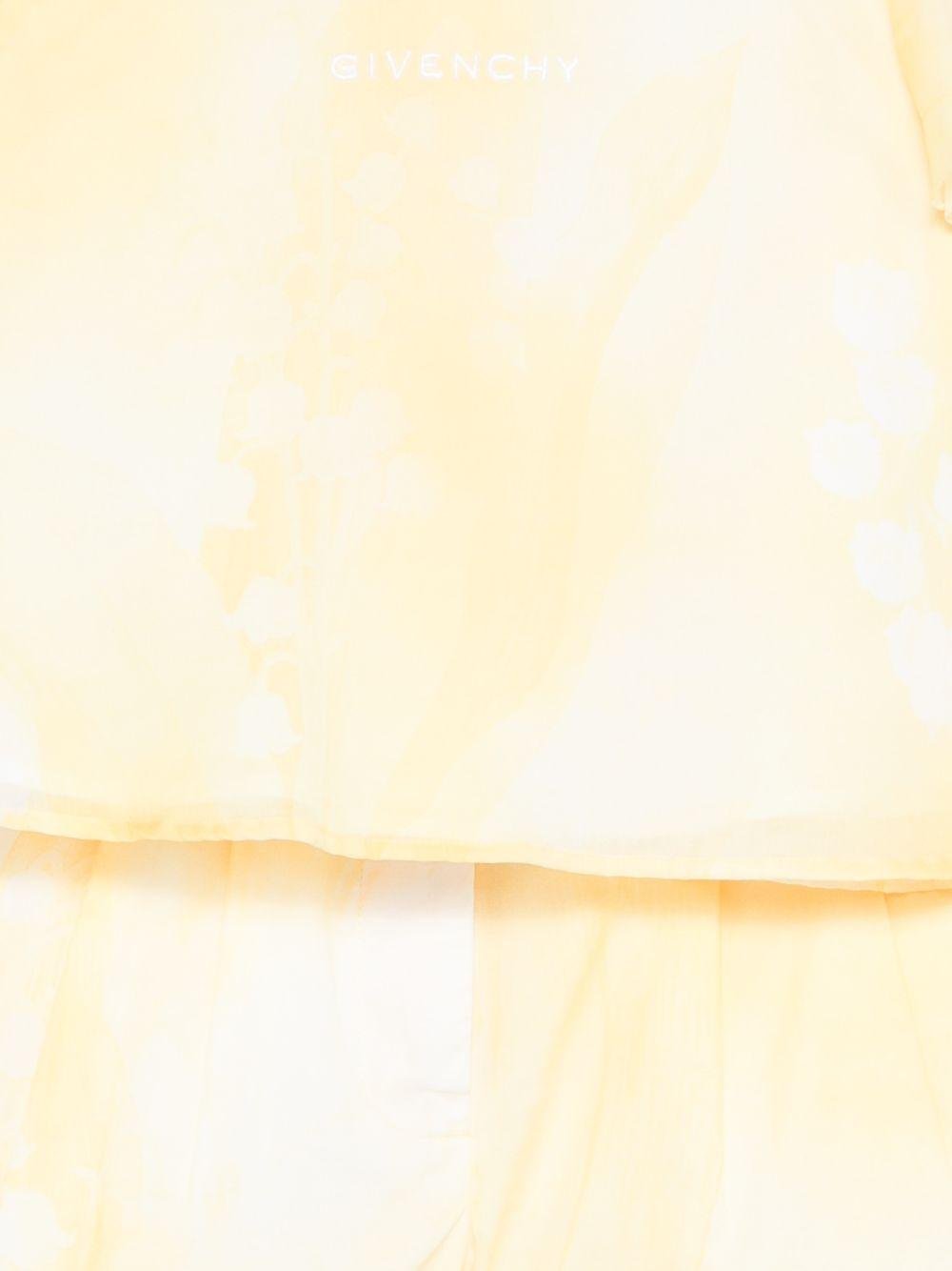 Set due pezzi Givenchy Kids giallo con logo ricamato - Rubino Kids