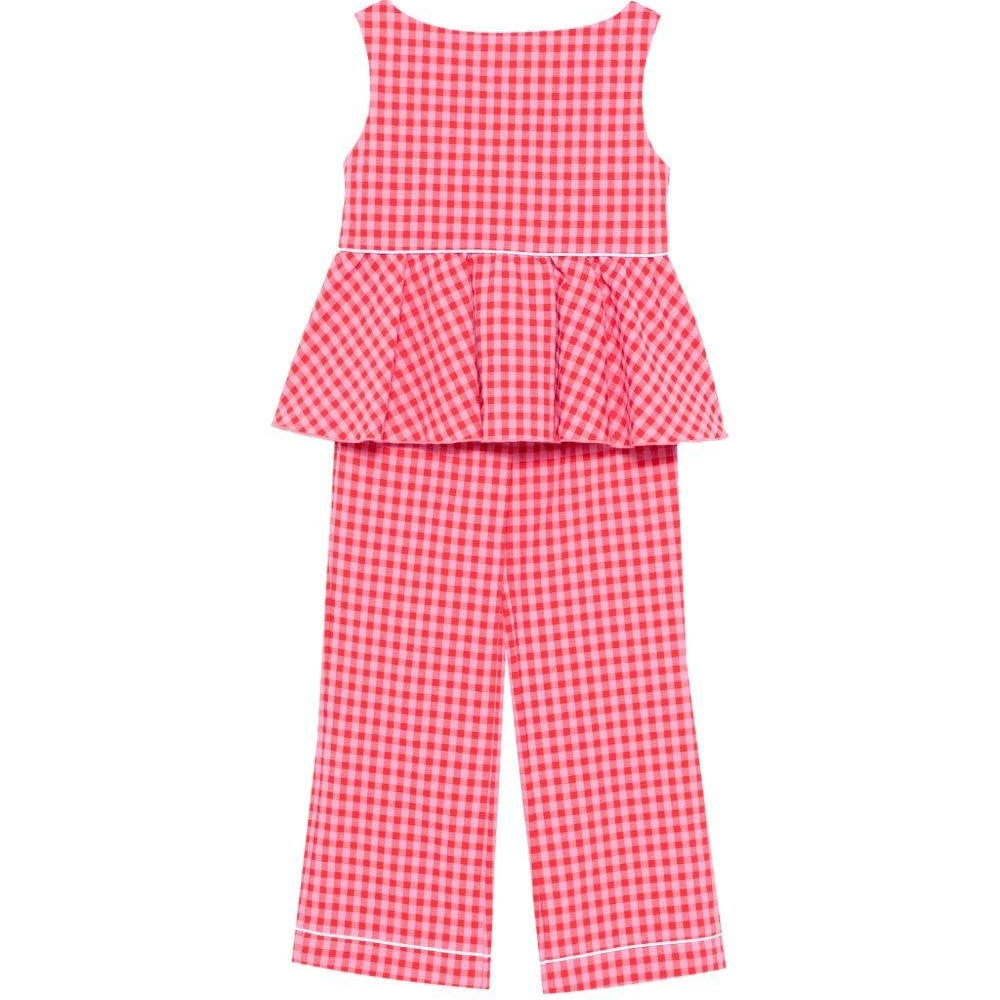 Set due pezzi per bambina La Stupenderia multicolore con motivo a quadretti - Rubino Kids