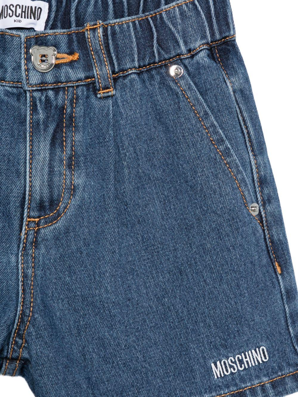 Set due pezzi per bambino Moschino Kids bianco con dettaglio logo - Rubino Kids