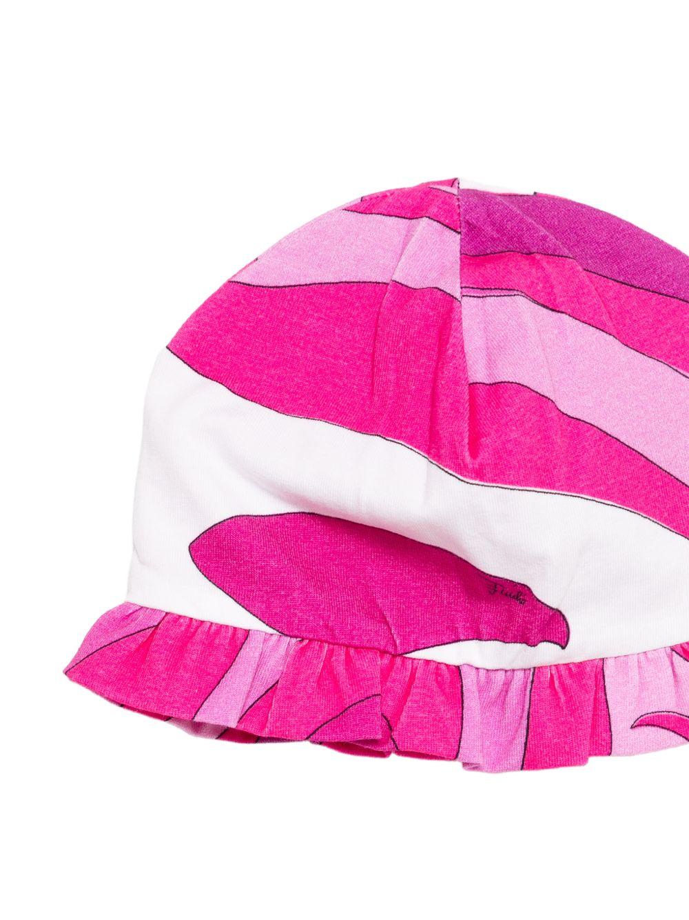 Set due pezzi per neonata Emilio Pucci Junior multicolor con ruches - Rubino Kids