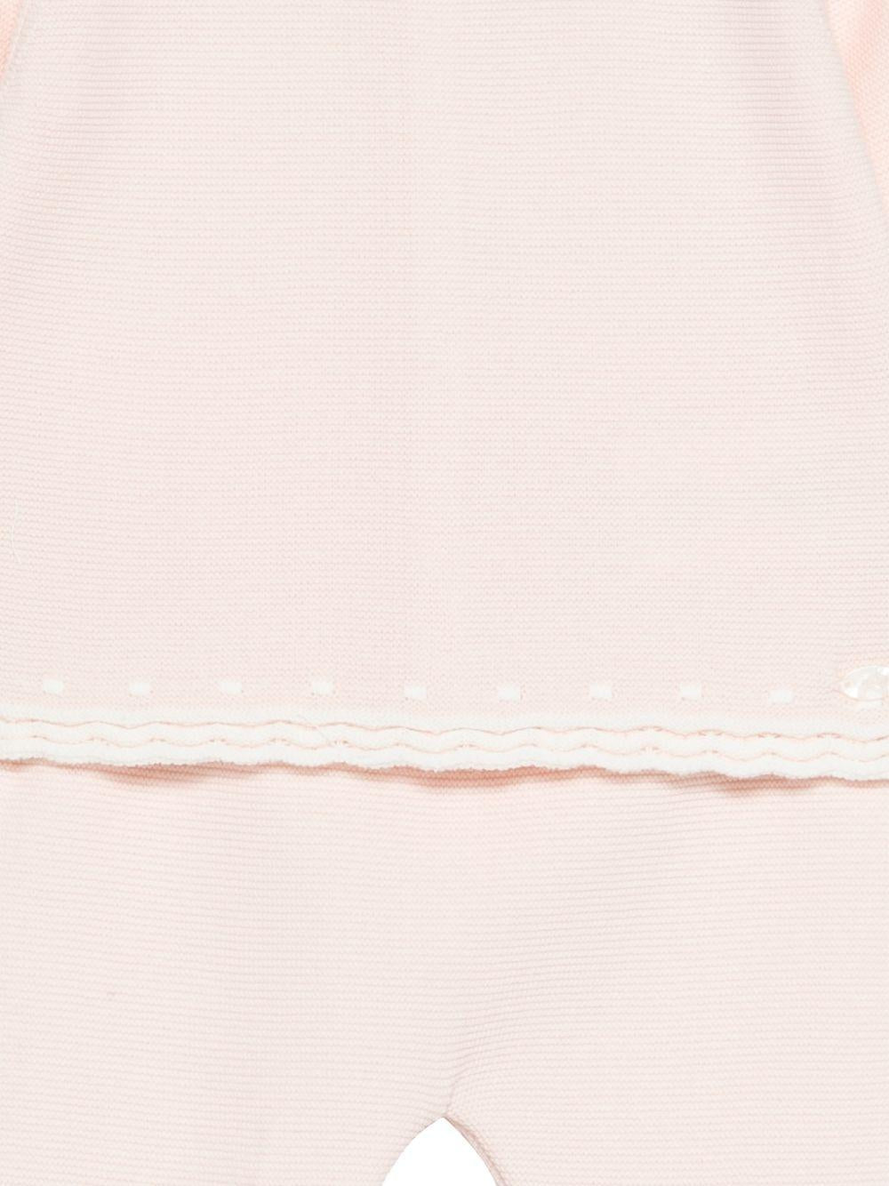 Set due pezzi per neonata Tartine & Chocolat rosa con orlo a smerlo - Rubino Kids