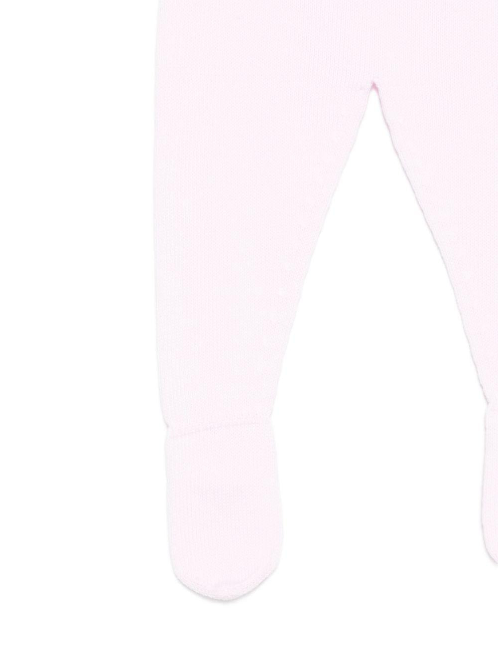 Set quattro pezzi per neonata Paz Rodriguez rosa lavorato a maglia - Rubino Kids