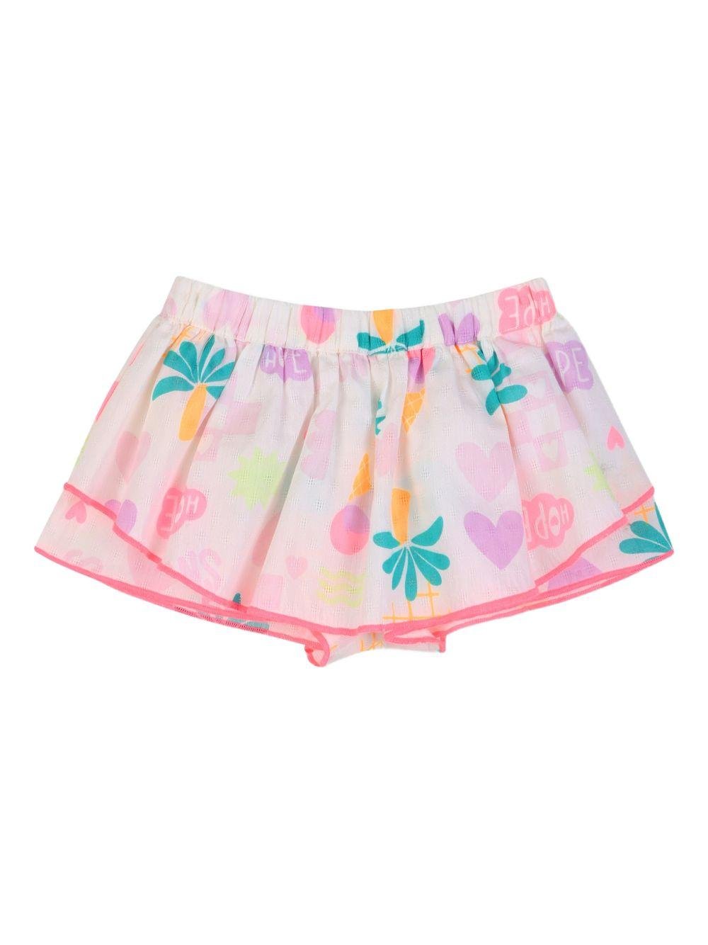 Set t-shirt e shorts per neonata BIllieblush rosa con stampa grafica - Rubino Kids