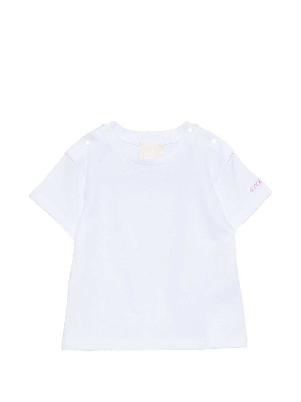 Set t-shirt e tutina per neonata Givenchy Kids rosa con stampa grafica all - over - Rubino Kids
