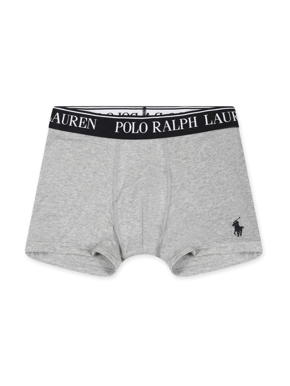 Set tre boxer per bambino Polo Ralph Lauren Kids multicolore con caratteristico ricamo Polo Pony - Rubino Kids