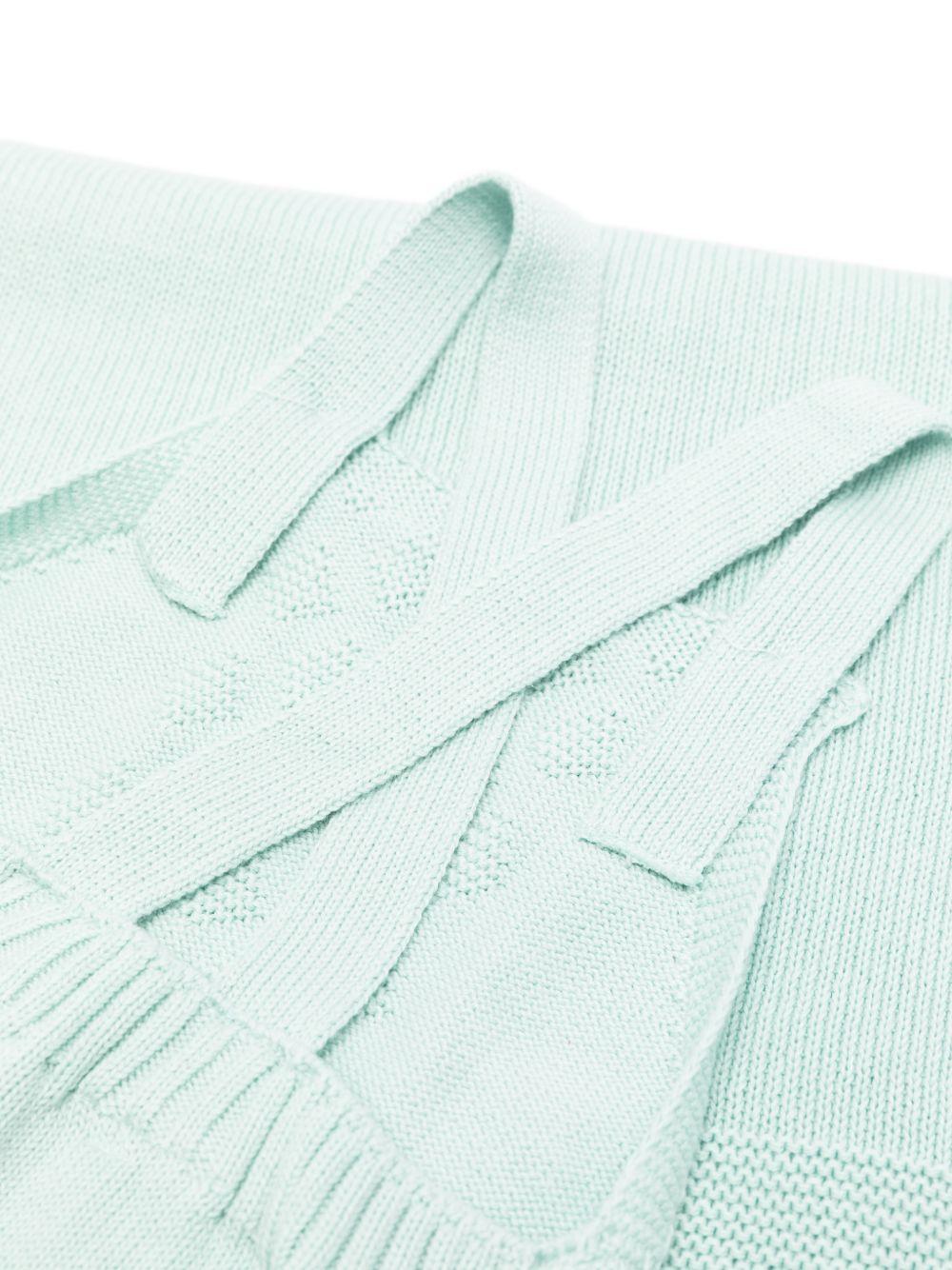 Set tre pezzi per neonati Paz Rodriguez verde chiaro lavorato a maglia - Rubino Kids