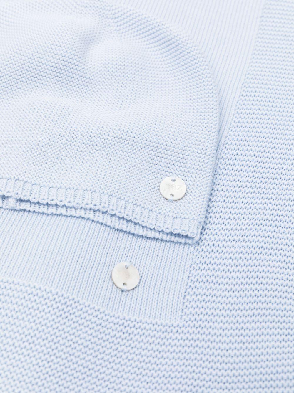 Set tutina cappellino e copertina per neonati Paz Rodriguez azzurro con placca con logo - Rubino Kids