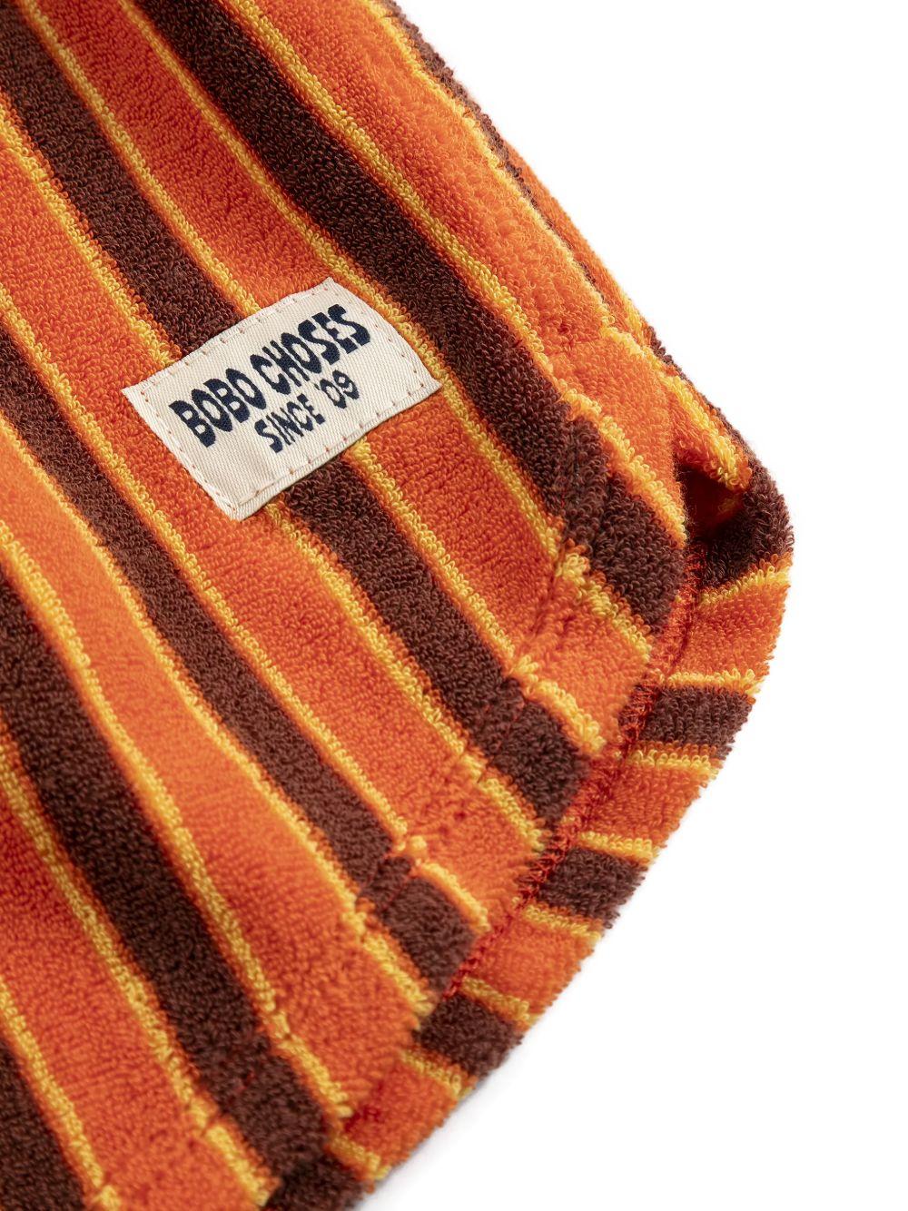 Shorts a righe per bambino Bobo Choses arancione - Rubino Kids