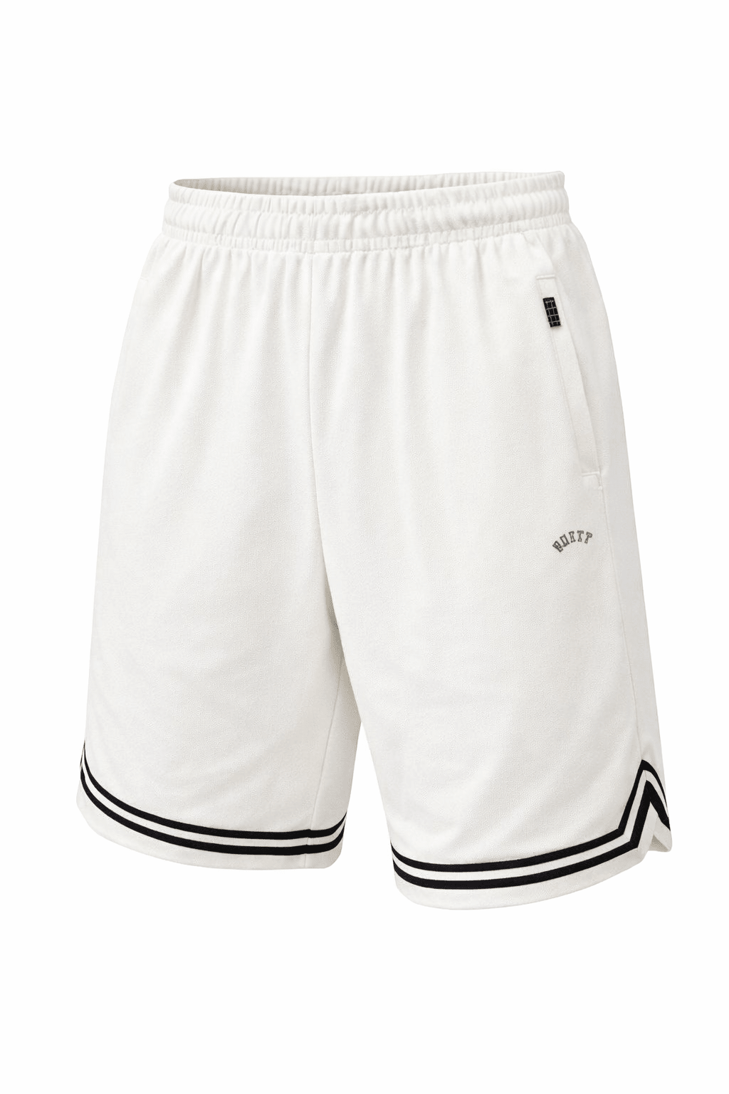 Shorts Adeen per bambino Molo bianchi con bordo a contrasto - Rubino Kids