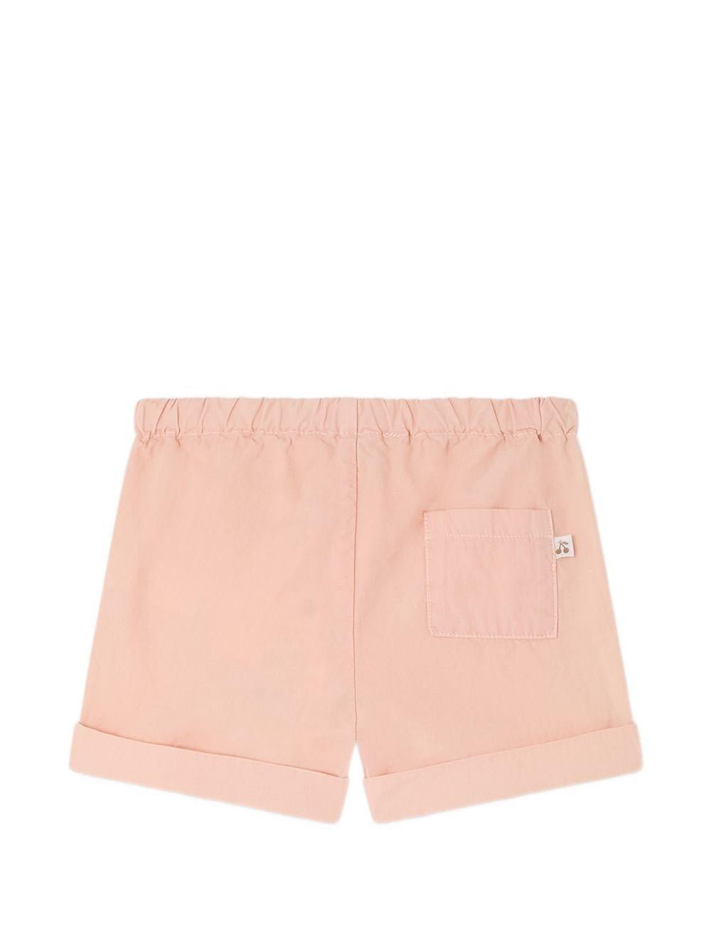 Shorts Ecady per neonata Bonpoint rosa con vita elasticizzata - Rubino Kids