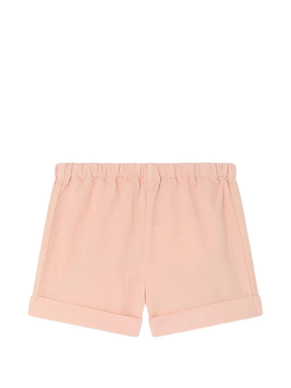 Shorts Ecady per neonata Bonpoint rosa con vita elasticizzata - Rubino Kids