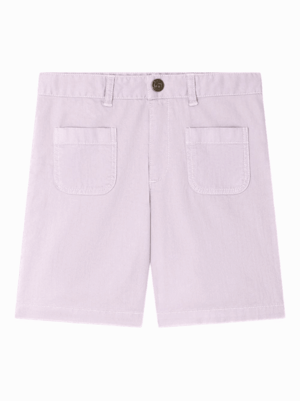 Shorts Eureka per bambina Bonpoint viola con tasche applicate - Rubino Kids